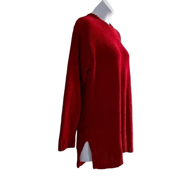 Express Tricot Red Acrylic Tunic Sweater Small - Picture 2 of 7